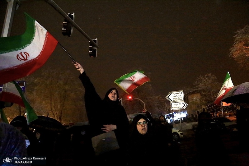 اجتماع مردمی در میدان تجریش تهران