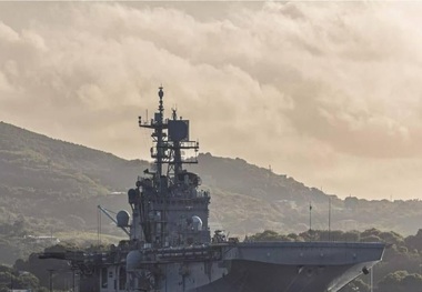 مرگ تفنگدار آمریکایی پس از سقوط از ناو «یو‌اس‌اس ایوو جیما» در دریا + عکس