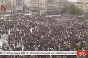 تجمع مردم حلب در جشن پیروزی ارتش سوریه 