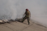 ویدئو/ آتش سوزی انبار لاستیک در شهریار