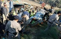 سانحه رانندگی مرگبار در پاکستان