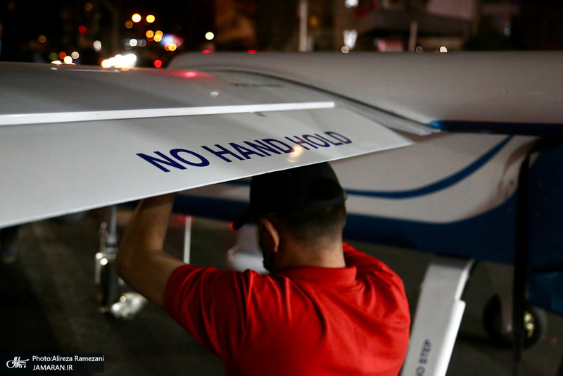 نصب و استقرار پهباد مهاجر 6 در سه راه قیطریه