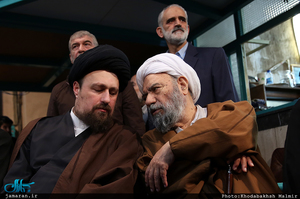 مراسم وداع با پیکر آیت الله هاشمی رفسنجانی(ره) در حسینیه جماران-10