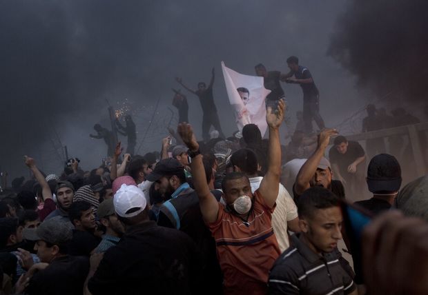 127 شهید و زخمی در تظاهرات غزه+ تصاویر