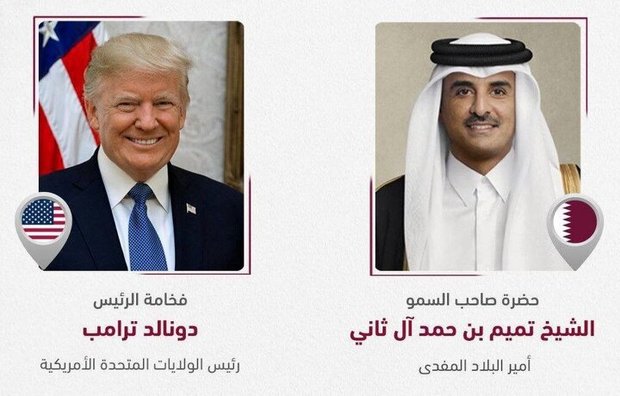 امیر قطر به ترامپ: دوحه آماده حمایت از میانجی‌گری برای پایان جنگ با ایران است