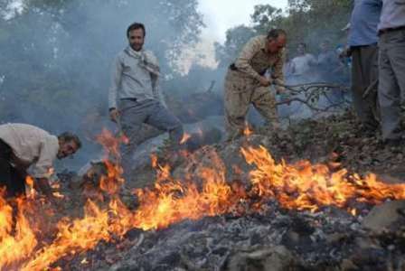 خطر آتش سوزی بیخ گوش جنگل های مازندران