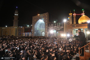 مراسم عزاداری شهادت امام جعفر صادق (ع) در مسجد اعظم قم