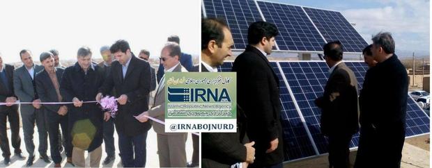 افتتاح نخستین نیروگاه مولد برق خورشیدی خانگی خراسان شمالی دراسفراین