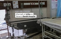 آوار حمله به بیمارستان گاندی تهران (3)