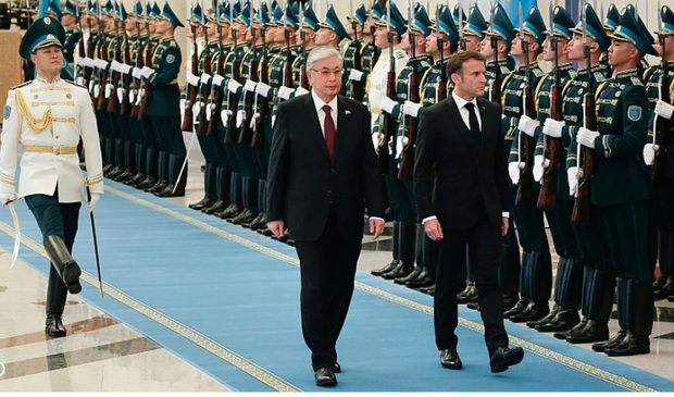 دیپلماسی اروپایی در حیاط خلوت روسیه/ ماکرون در قزاقستان به دنبال چیست؟