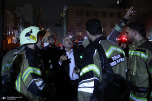 آتش‌سوزی در بیمارستان گاندی تهران