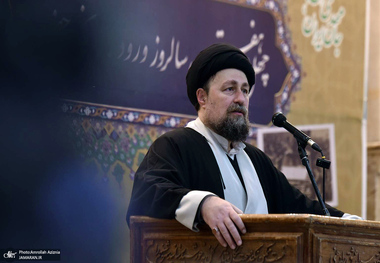 سخنرانی یادگار امام در مراسم ورود امام خمینی به ایران در حرم مطهر امام خمینی(س)