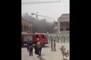  آتش‌سوزی در نزدیکی حرم امام حسین (ع) + عکس و فیلم