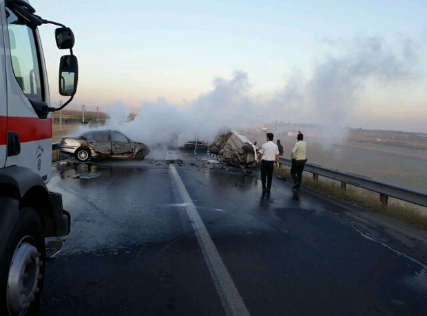 تصادف خونین رانندگی در محور تبریز - ارومیه