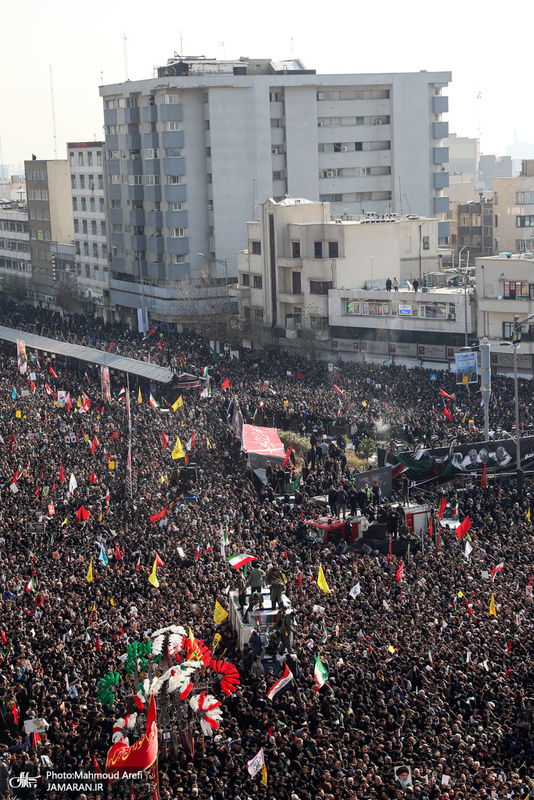 حضور میلیون ها تهرانی در تشییع پیکر مطهر سردار قاسم سلیمانی - 3