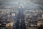 تصاویر هوایی راهپیمایی مردم تهران 
