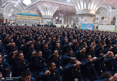 تجدید میثاق دانشجویان و فرماندهان دانشگاه افسری و تربیت پلیس امام حسن مجتبی‎‎ (ع) با آرمان حضرت امام خمینی (س) 