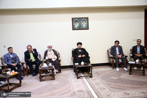 دیدار جمعی از اعضای هیات علمی دانشگاه مازندران‎ با سید حسن خمینی