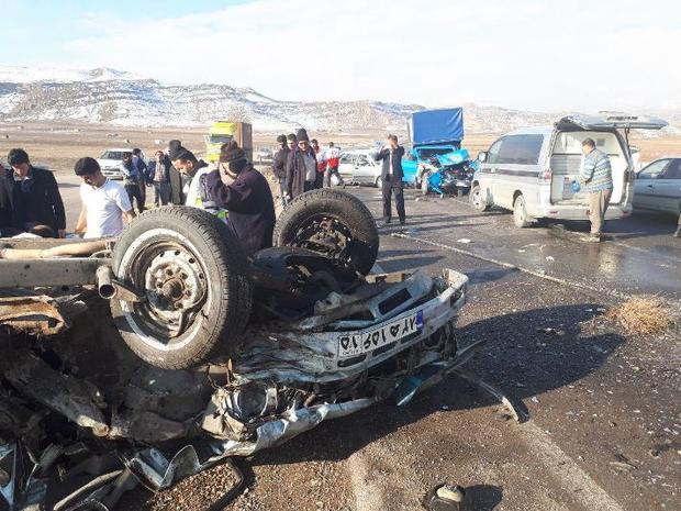 سانحه رانندگی درمحور خواجه- تبریز 7 کشته و مصدوم به جا گذاشت