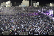 هواداران روحانی در شیراز، پیروزی او را جشن گرفتند