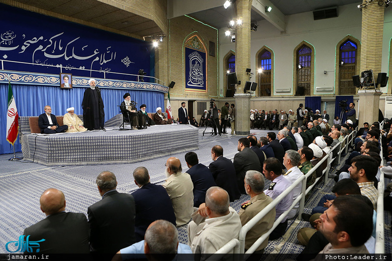 دیدار مسئولان نظام و سفرای کشورهای اسلامی با رهبر معظم انقلاب