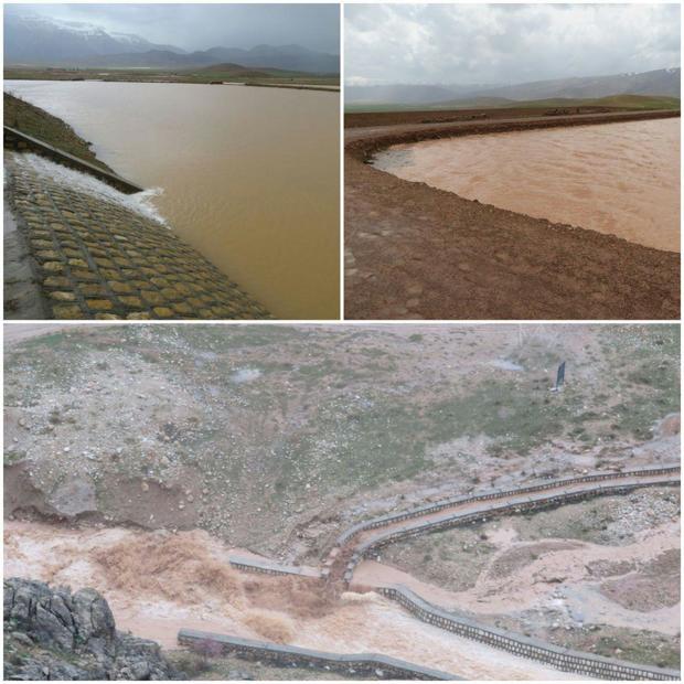 احتمال سرریز شدن سد خاکی گنج در شهرستان لردگان شدت گرفت