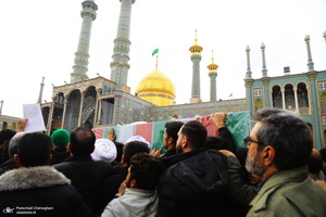 تشییع پیکر شهیدان «علی رازینی» و «محمد مقیسه» در قم
