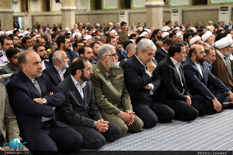 دیدار مسئولان نظام و سفرای کشورهای اسلامی با رهبر معظم انقلاب