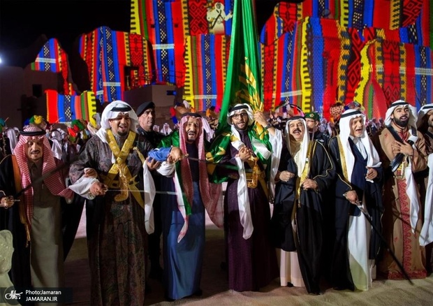 رقص پادشاهان خلیج فارس در ریاض+تصاویر