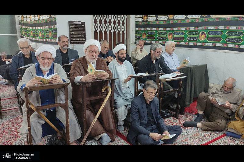 احیای شب بیست و یکم ماه مبارک رمضان در بیت آیت الله العظمی صانعی (ره)
