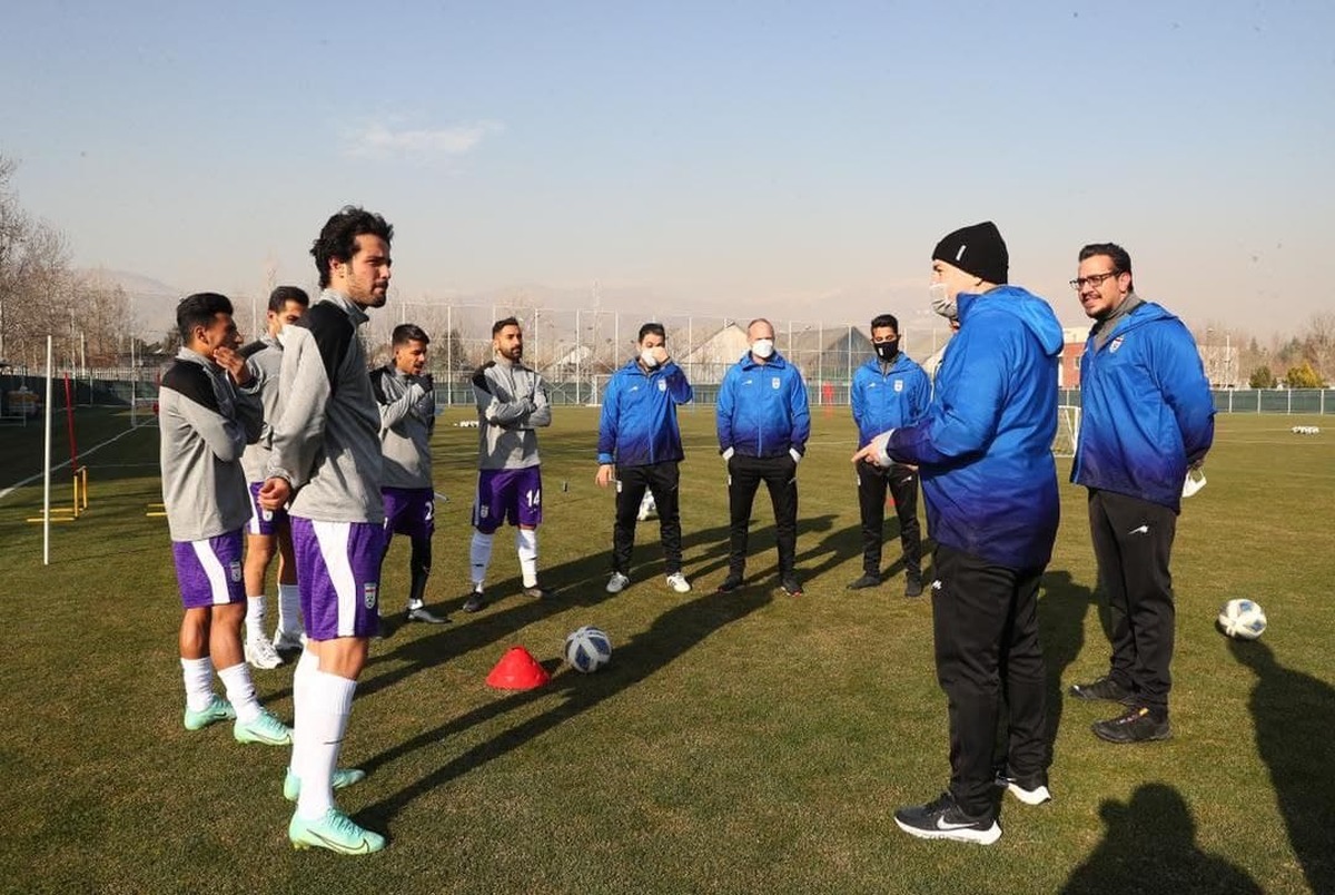 تمرین تیم ملی فوتبال قبل از بازی با عراق+عکس