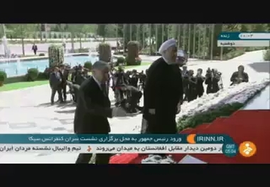 ورود روحانی به محل برگزاری نشست سران کنفرانس «سیکا»