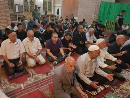 حضور کاروان بوکس گلستان در مراسم شب قدر مسجد نخجوان کشور آذربایجان