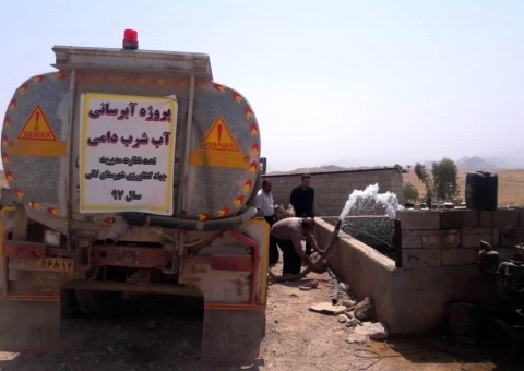 استمرار عملیات تامین آب شرب در واحدهای دامپروری استان خوزستان
