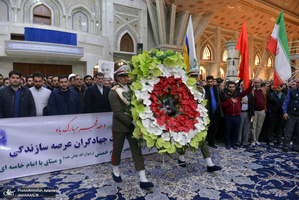 تجدید میثاق جهادگران قرارگاه سازندگی خاتم الانبیا با آرمان های حضرت امام خمینی(س)