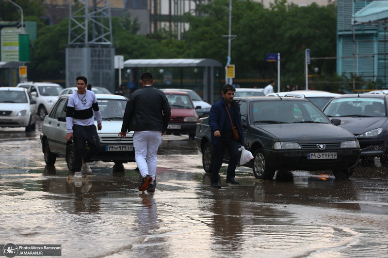 گرفته گی معابر در خیابان های مشهد مقدس