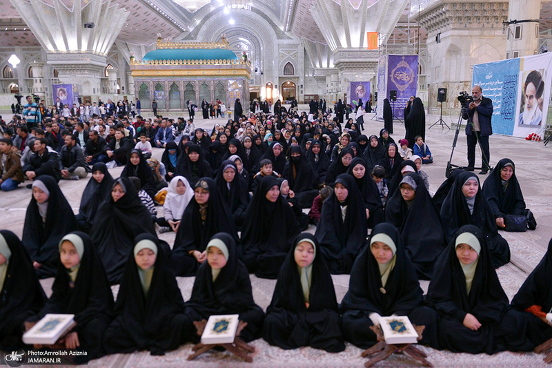 اختتامیه اولین دوره مسابقات قرآن کریم ویژه مهاجرین در حرم مطهر امام خمینی