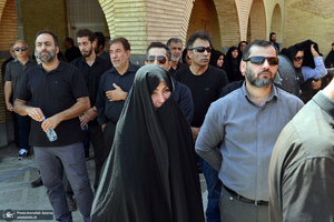 مراسم خاکسپاری سیدعلی صنیع خانی در بهشت زهرا (س) تهران
