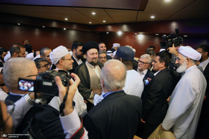 دیدار مهمانان خارجی سی و هفتمین کنفرانس وحدت اسلامی با سیدحسن خمینی