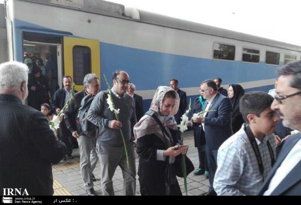 دومین قطار مشاهیر ایران وارد نیشابور شد