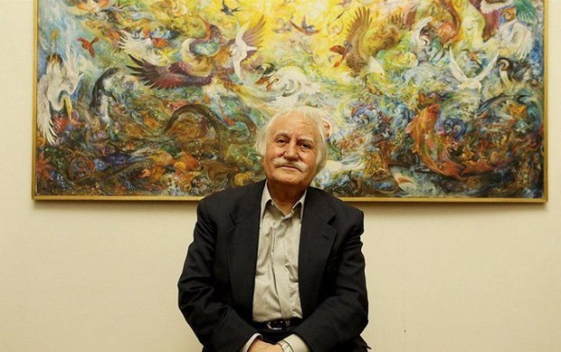 مراسم چهلم استاد محمود فرشچیان با حضور هنرمندان در اصفهان