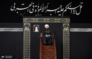 مراسم عزاداری رحلت رسول اکرم(ص) و شهادت امام حسن مجتبی(ع) با حضور رهبر معظم انقلاب