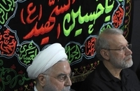 آخرین روز مراسم عزاداری حضرت عبدالله الحسین(ع) در دفتر حسن روحانی (2)