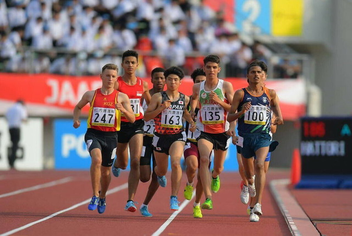 نمایندگان ایران به مدال نقره دوی ۸۰۰ متر جوانان آسیا رسیدند
