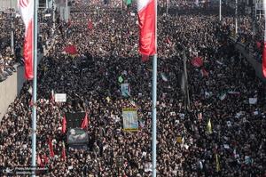 حضور میلیون ها تهرانی در تشییع پیکر مطهر سردار قاسم سلیمانی - 5