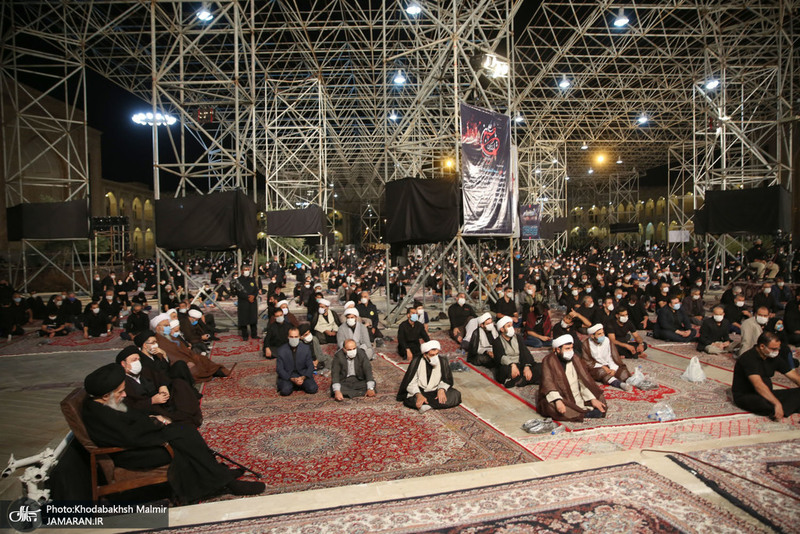 عزاداری شب شام غریبان حسینی(ع) در حرم مطهر امام خمینی (س)