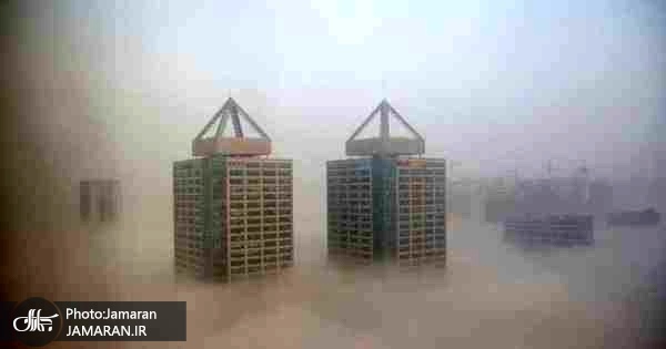 عکس/ زنگ هشدار آلودگی در پکن به صدا درآمد