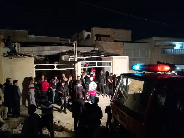 دو منزل مسکونی در اهواز بر اثر نشت گاز و انفجار تخریب شدند