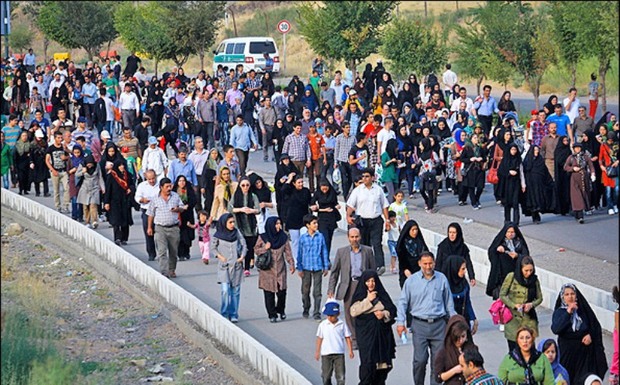 همایش پیاده روی خانواده در محمدیه برگزار شد