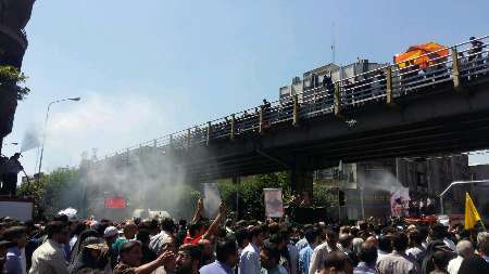 جلوه هایی از وداع باشکوه مردم تهران با شهدای ترور